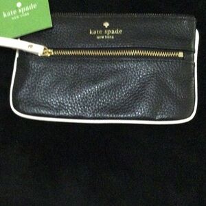 Kate Spade Black Leather Clutch